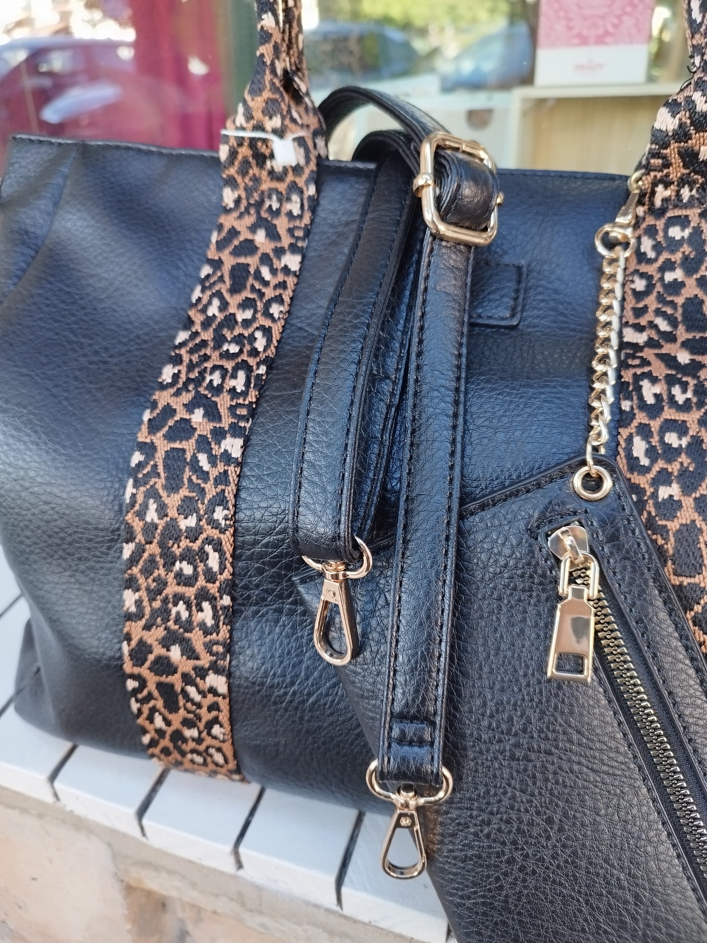 Bolso Tote Asa Animal Print