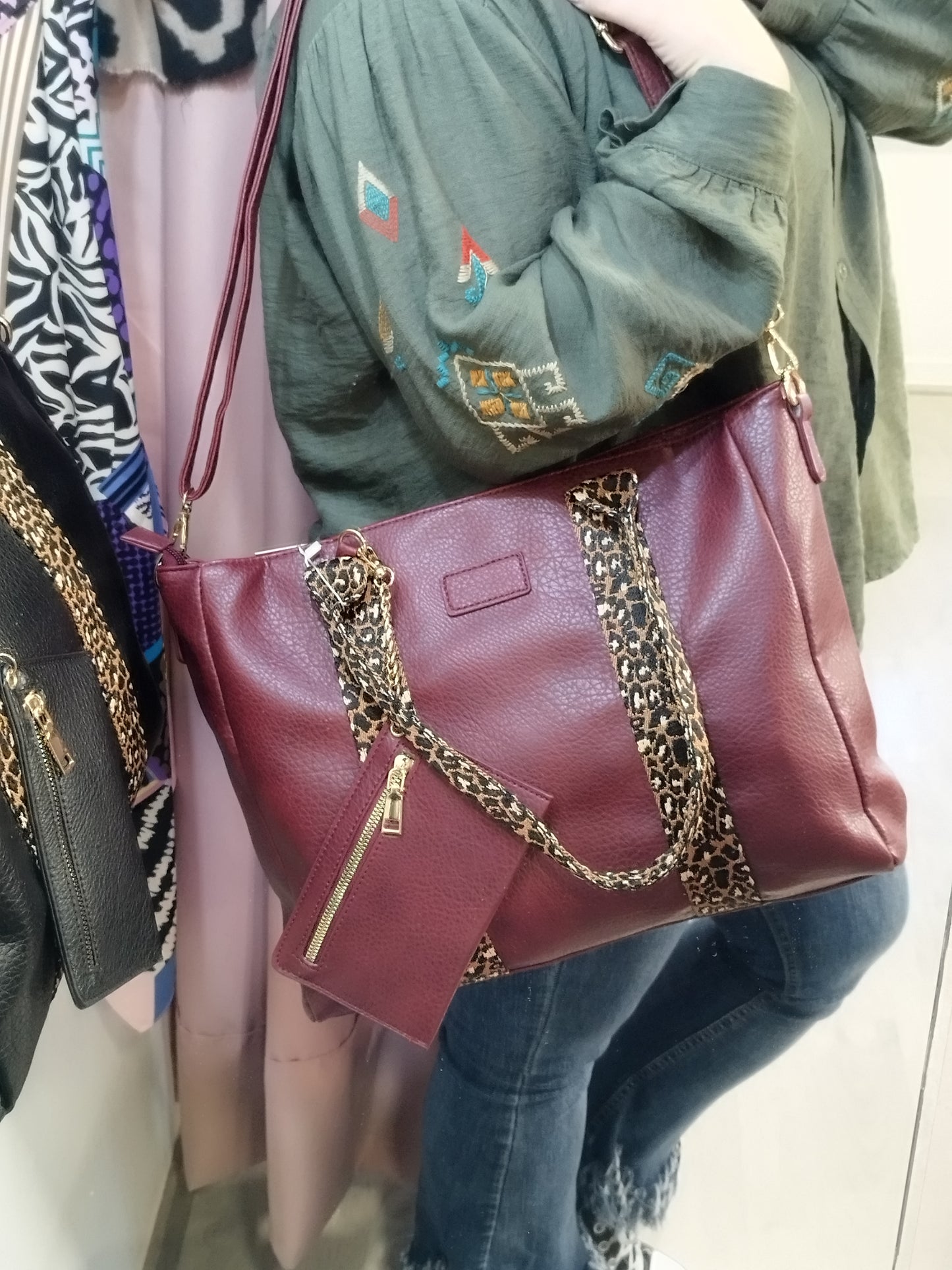 Bolso Tote Asa Animal Print