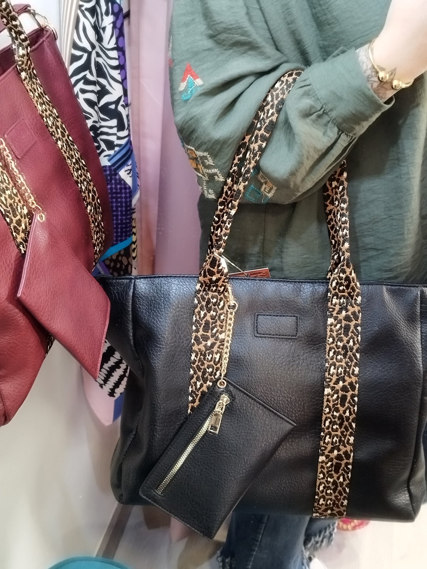 Bolso Tote Asa Animal Print